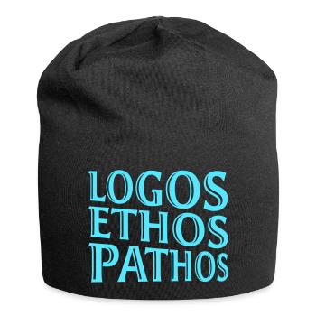 Logos Ethos Pathos Rhetoric Philosophy Student - Jersey Beanie - black - Front