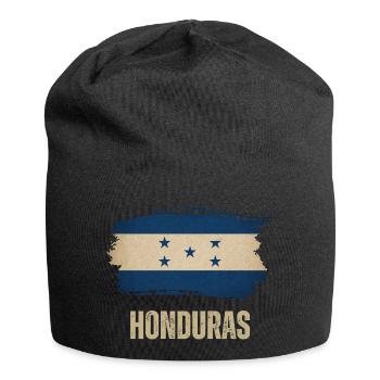 Flagge von Honduras Grunge, ich liebe Honduras - Jersey-Beanie - Schwarz - Vorne