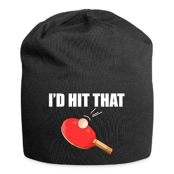 I'd hit that Tischtennis Tischtennisspieler - Jersey-Beanie - Schwarz - Vorne