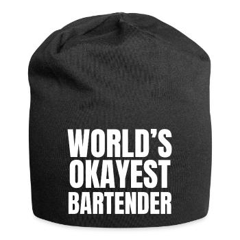 Barman le plus correct du monde - Mixologie drôle - Bonnet en jersey - noir - Devant