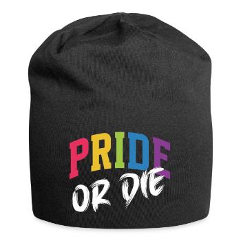 LGBT Pride Month - Pride or Die - Jersey Beanie - black - Front