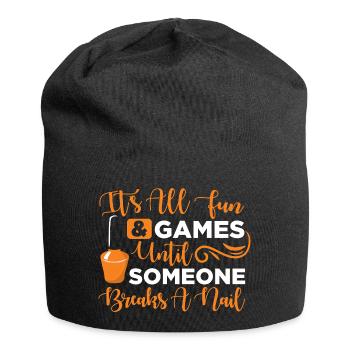 Nail Designer Nail Designer Cosmetics Nail Salon - Jersey Beanie - black - Front