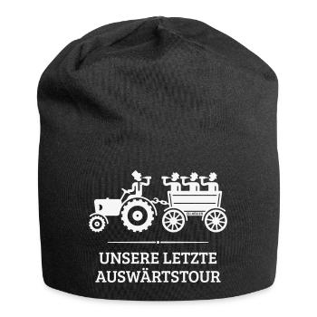 Unsere Letzte Auswärtstour Mit Trecker (JGA / W) - Jersey-Beanie - Schwarz - Vorne