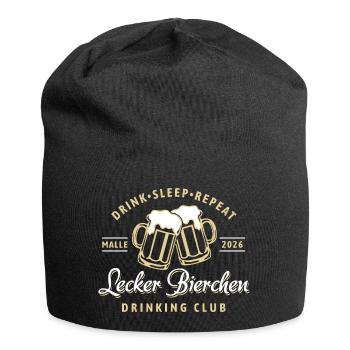 Malle 2026 - Lecker Bierchen Drinking Club - Jersey-Beanie - Schwarz - Vorne