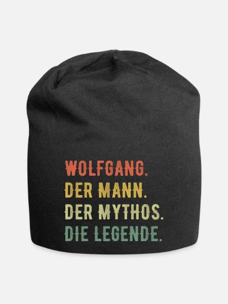 Wolfgang Vorname Der Mann Der Mythos Die Legende - Jersey-Beanie - Schwarz