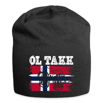 Norway Vacation Norge Fjords Scandinavian Beer - Jersey-Beanie - Schwarz - Vorne
