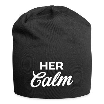 Her Calm - Jersey Beanie - black - Front