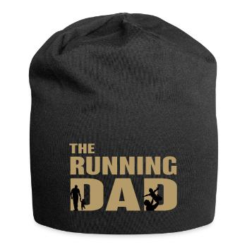 The running dad birthday gift dad humor - Jersey Beanie - black - Front