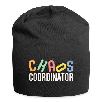 Frauen Chaos-Koordinatorin - Jersey-Beanie - Schwarz - Vorne
