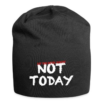 Not | today funny sayings, devils - Jersey Beanie - black - Front