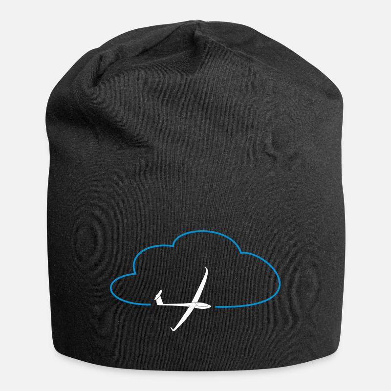 Cloud glider pilot glide glider pilot - Jersey Beanie - black