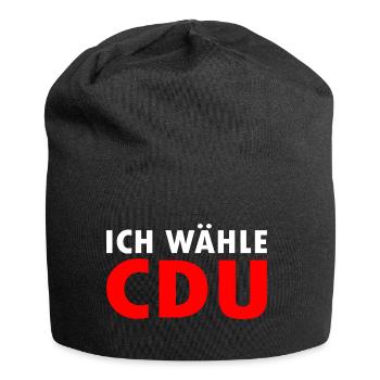 Ich wähle cdu - Jersey-Beanie - Schwarz - Vorne