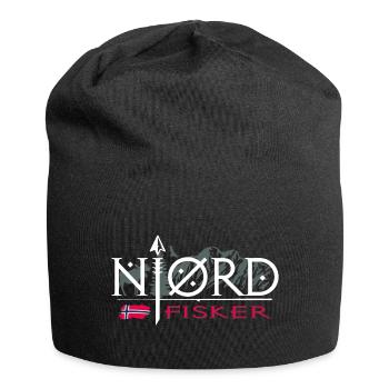 njordfisker - Nordfischer - Norway - Jersey Beanie - black - Front