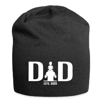 Papa Père Papa ESTD. 2025 - Cadeau - Bonnet en jersey - noir - Devant