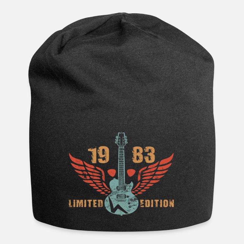 Guitariste Guitariste Guitariste Guitariste 1983 Anniversaire - Bonnet en jersey - noir