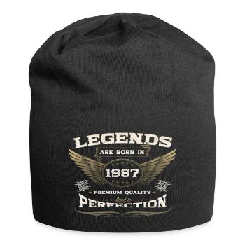 36e anniversaire légende né en 1987 homme de cadeau - Bonnet en jersey - noir - Devant