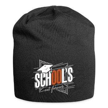 Schulabschluss Abschlussfeier School`s Out Forever - Jersey Beanie - black - Front