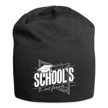 Schulabschluss Abschlussfeier School`s Out Forever - Jersey Beanie - black - Front
