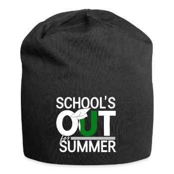 Sommerferien Schulende School`s Out For Summer - Jersey Beanie - black - Front