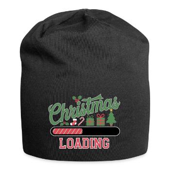 Noël Chargement Barre de chargement Noël - Bonnet en jersey - noir - Devant