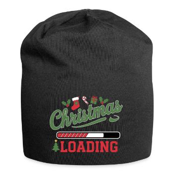 Noël Chargement Barre de chargement Noël - Bonnet en jersey - noir - Devant