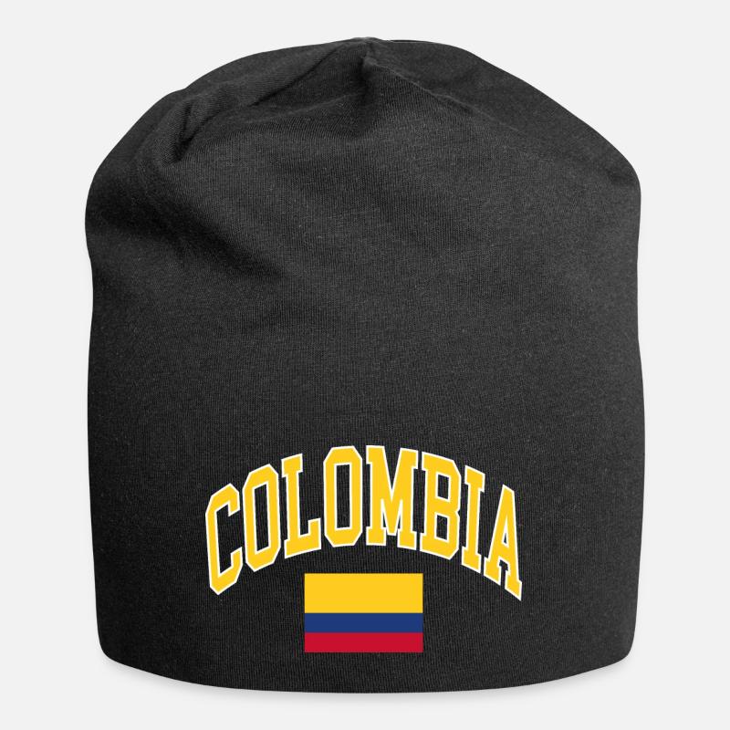 Colombie - Bonnet en jersey - noir