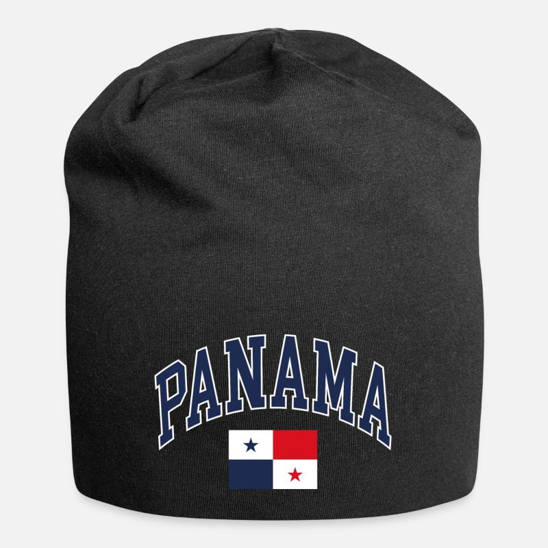 Panama - Jersey-Beanie - Schwarz
