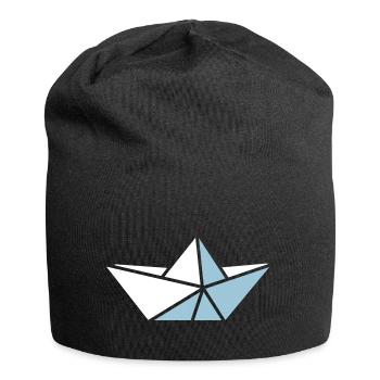 paper boat - Jersey Beanie - black - Front