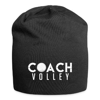 Coach Volleyball | Cadeau coach Volleyball coach - Bonnet en jersey - noir - Devant