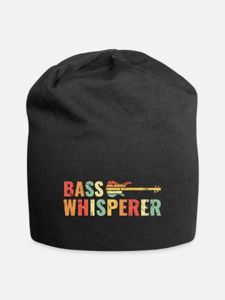 For best Bass Player BASSIST QUOTE Bass Whisperer - Jersey-Beanie - Schwarz