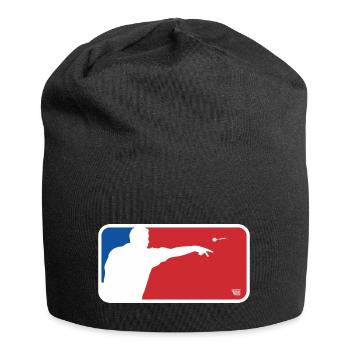 Darts US style! Darts Player, Darts Club, Flight - Jersey Beanie - black - Front
