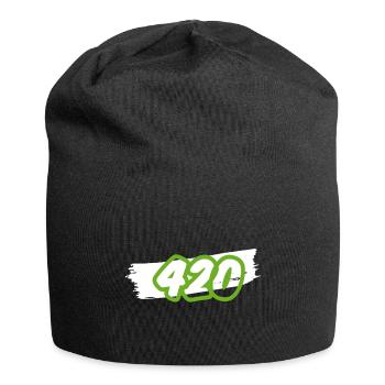 420 Cannabis Legalization Saying - Jersey Beanie - black - Front