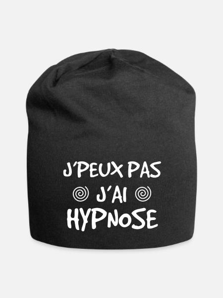 J'peux pas j'ai hypnose / hypnotisme - Bonnet en jersey - noir