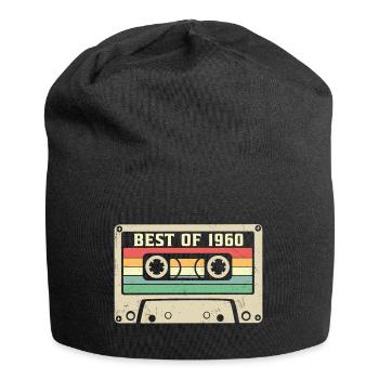 Das Beste aus 1960 Retro 65 Jahre 65. Geburtstag - Jersey-Beanie - Schwarz - Vorne