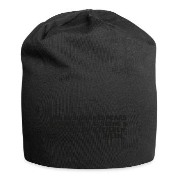 Citation du « non » de Shakespeare – Citation amusante d’Hamlet - Bonnet en jersey - noir - Devant