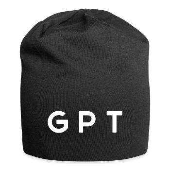 Humour Beauf Lettre GPT Jeu De Mots - Bonnet en jersey - noir - Devant