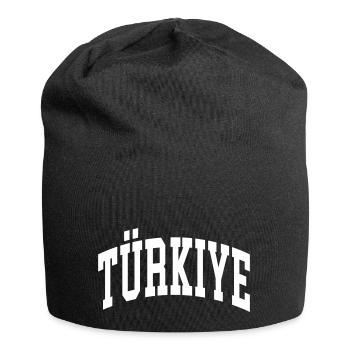 Türkei - Jersey-Beanie - Schwarz - Vorne