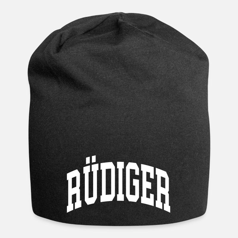 Rüdiger - Jersey-Beanie - Schwarz