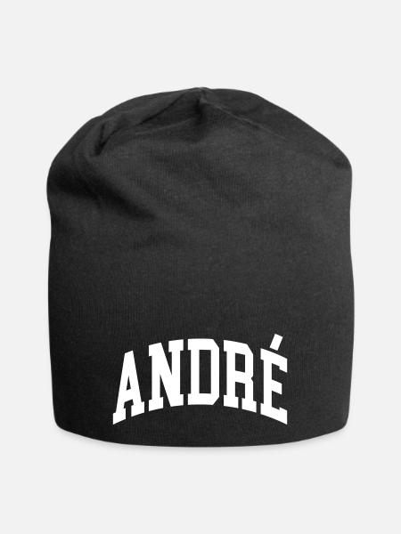 André - Jersey-Beanie - Schwarz