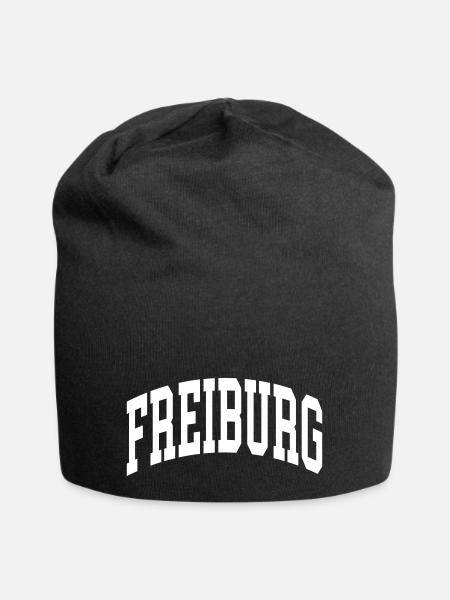 Freiburg - Jersey-Beanie - Schwarz