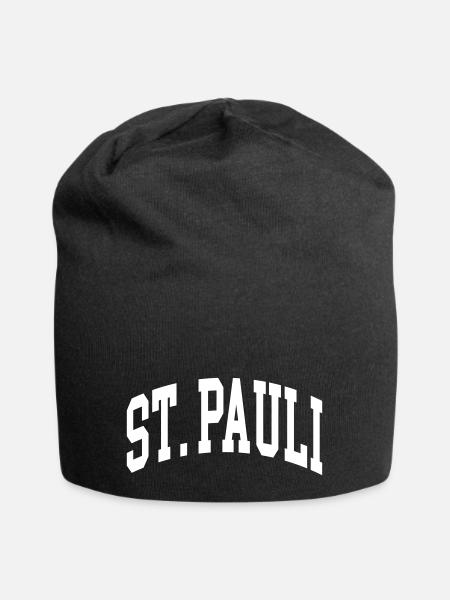 St. Pauli - Jersey-Beanie - Schwarz