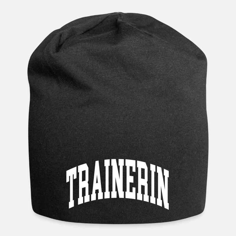 Trainerin - Jersey-Beanie - Schwarz