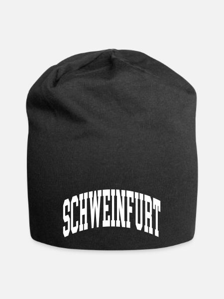 Schweinfurt - Jersey-Beanie - Schwarz