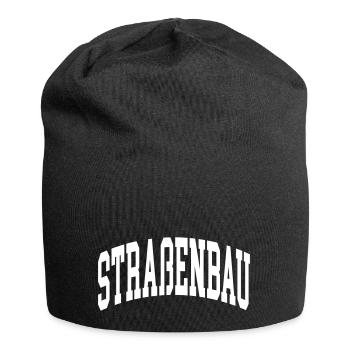 Straßenbau - Jersey-Beanie - Schwarz - Vorne