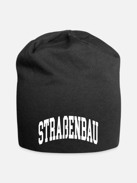 Straßenbau - Jersey-Beanie - Schwarz