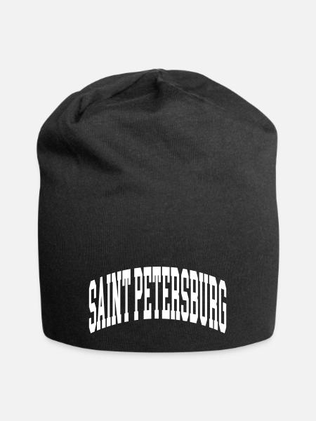 Sankt Petersburg - Jersey-Beanie - Schwarz