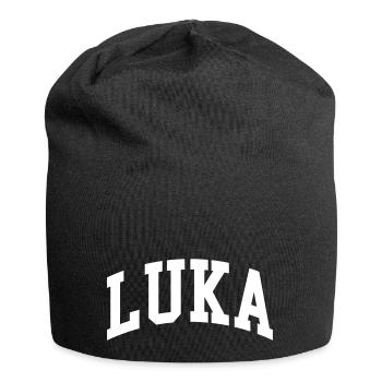 Luke - Jersey Beanie - black - Front