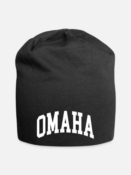 Omaha - Jersey-Beanie - Schwarz