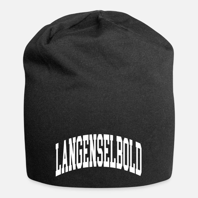 Langenselbold - Jersey-Beanie - Schwarz