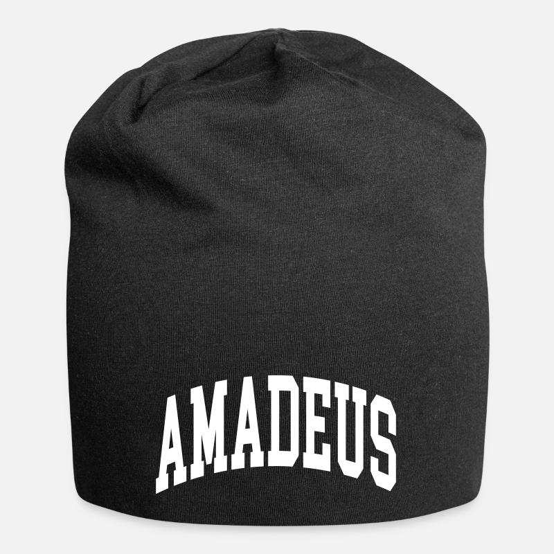 Amadeus - Jersey-Beanie - Schwarz